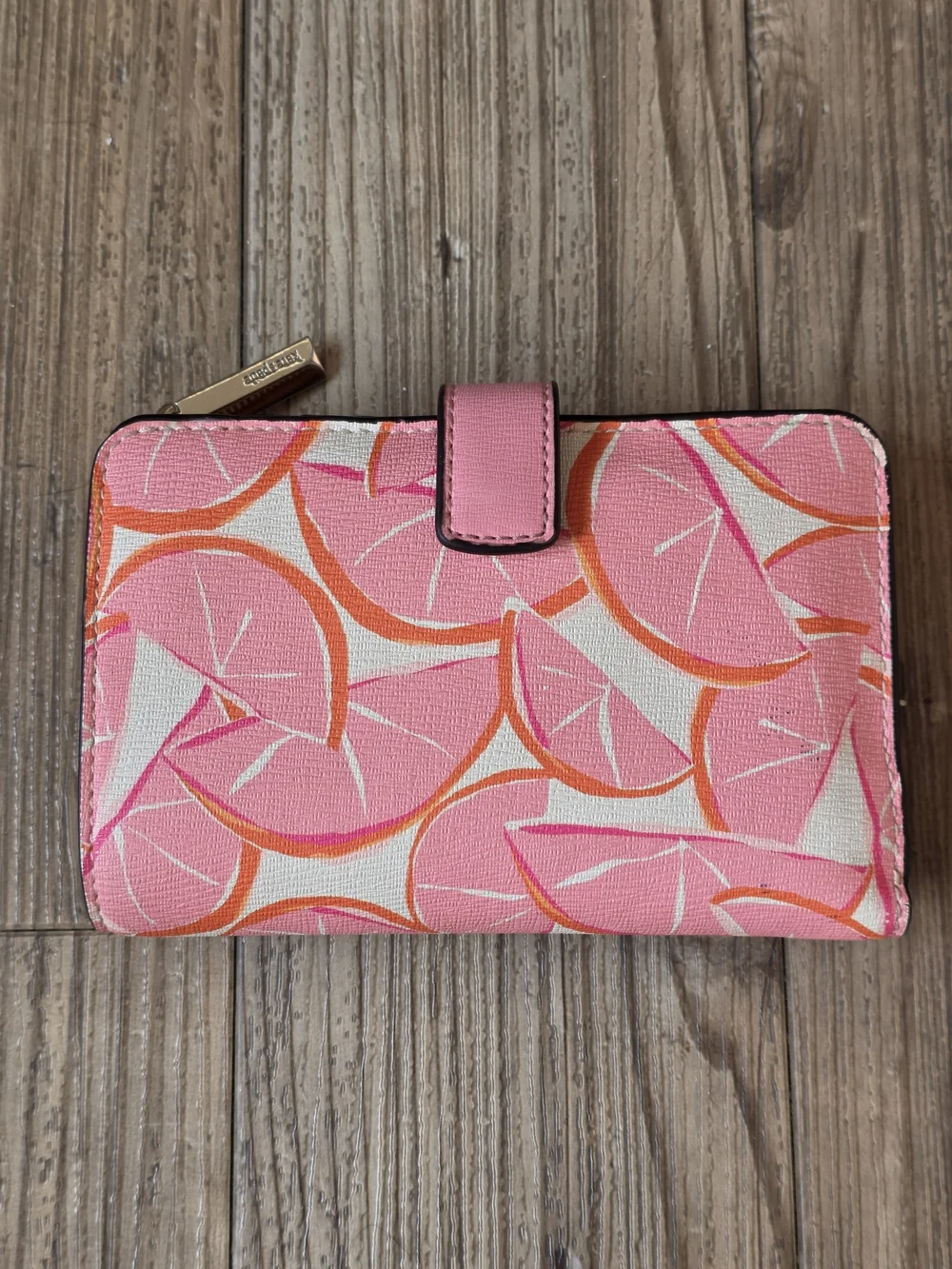 kate spade Pink Citrus Print Wallet
